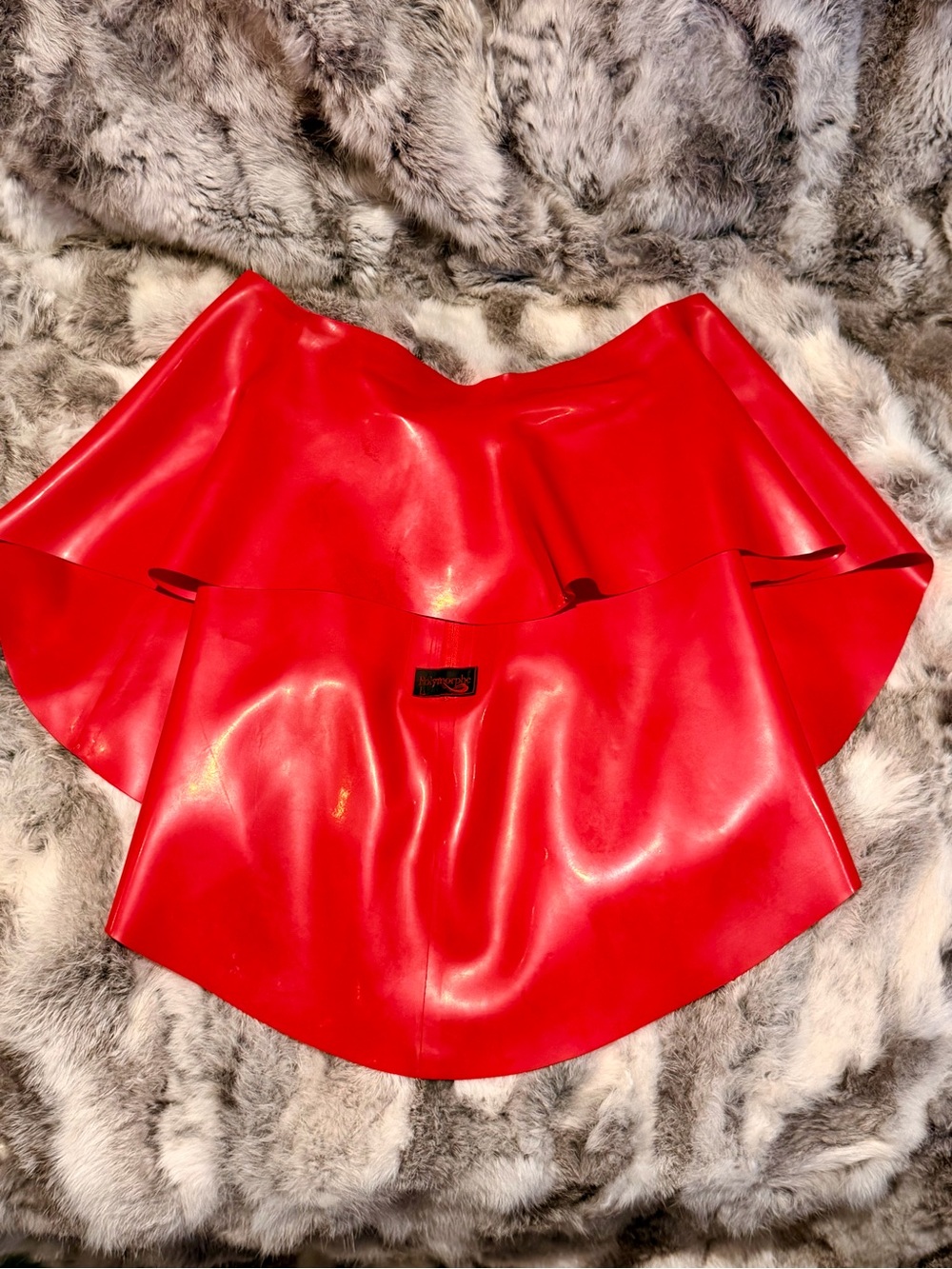 Latex high-low peplum skirt Polymorph - Picture 2 of 7